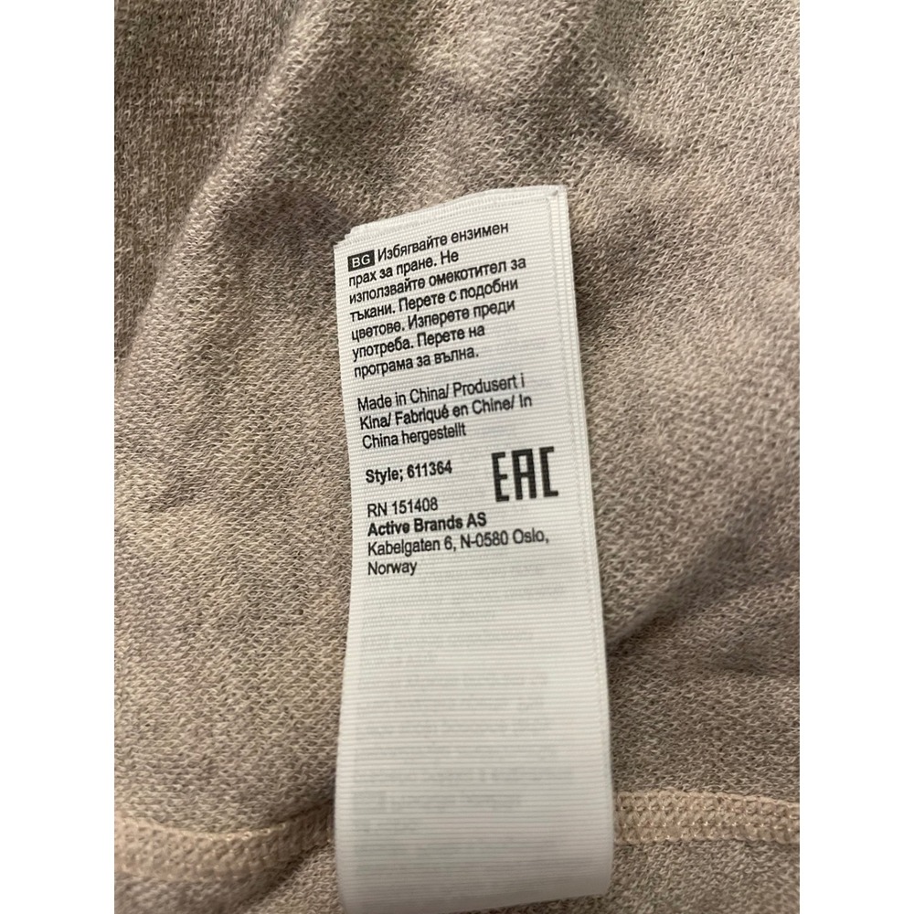 Kari Traa Rose Base Layer Top Womens Large Merino Wool Nordic Taupe 611364 - Picture 8 of 8